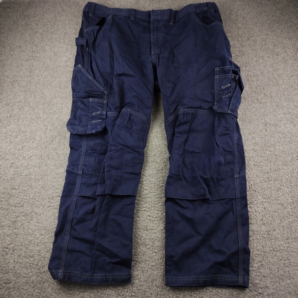 Blaklader FR Cargo Pants Mens 42x30 Navy Blue Flame Resistant Workwear
